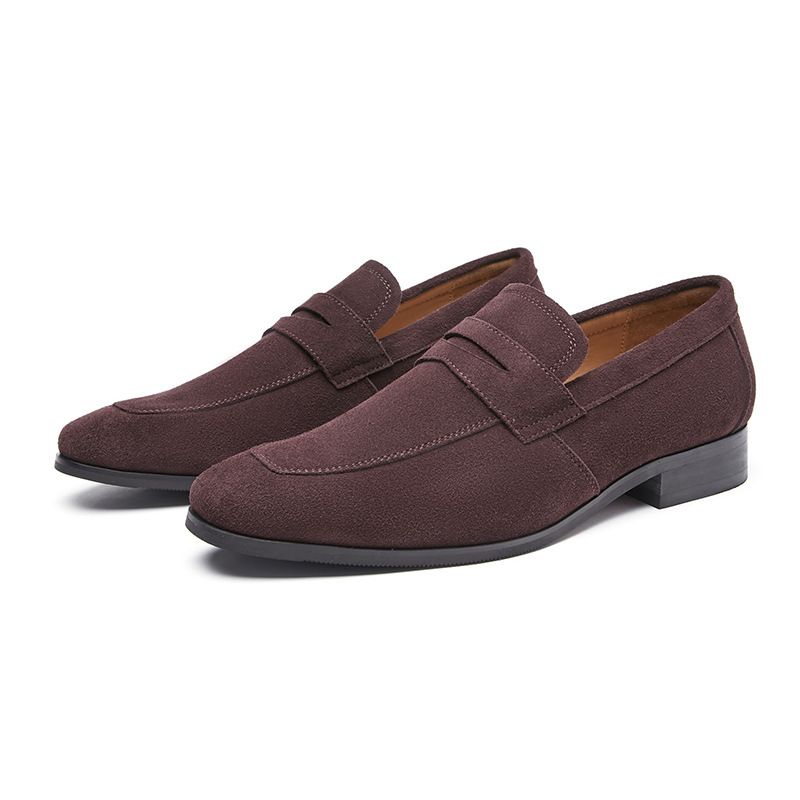 Ανδρικά Loafers Μοκασίνι Nubuck Αγελαδινό Δερμάτινο Πέταλο Γόβα