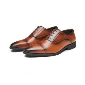 Ανδρικά Επίσημα Παπούτσια Oxford Lace Up Point Toe