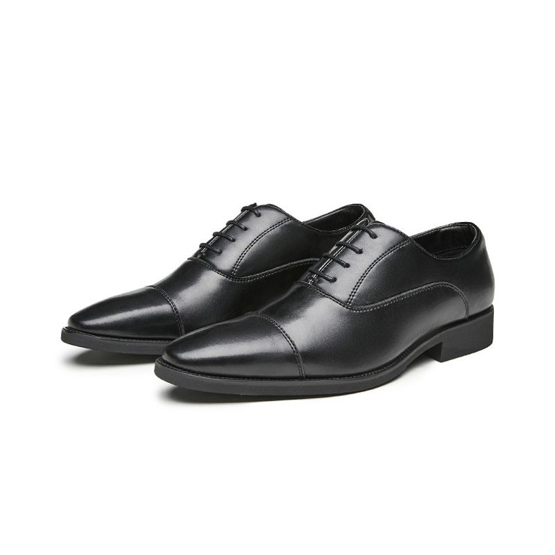 Ανδρικά Επίσημα Παπούτσια Oxford Lace Up Point Toe - μαύρος