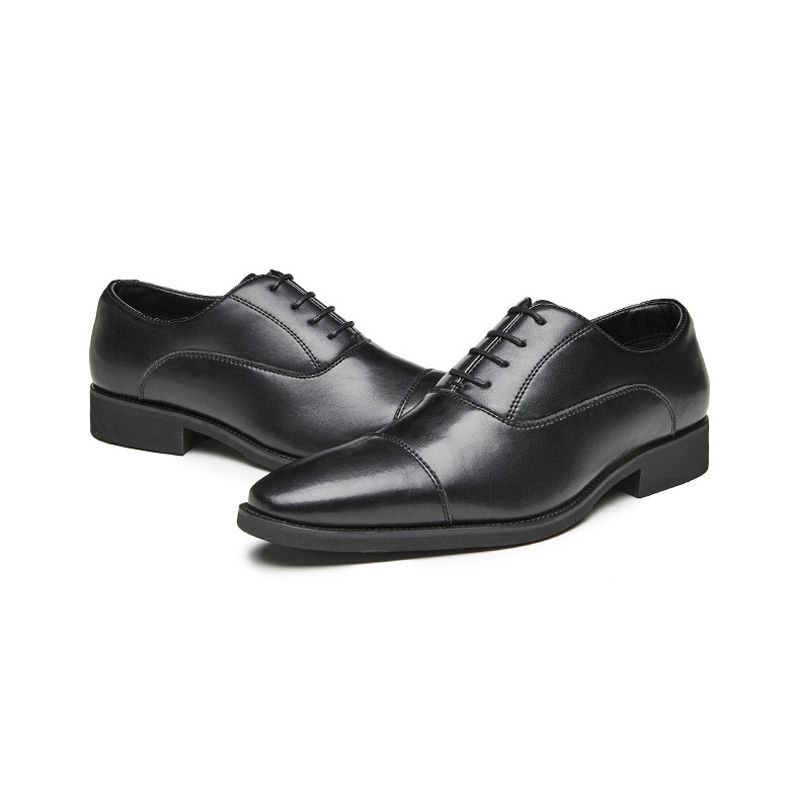 Ανδρικά Επίσημα Παπούτσια Oxford Lace Up Point Toe - μαύρος