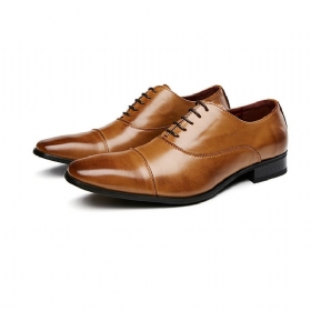 Ανδρικά Παπούτσια Φόρεμα Business Modern Lace Up Δερμάτινο Oxford Square Toe