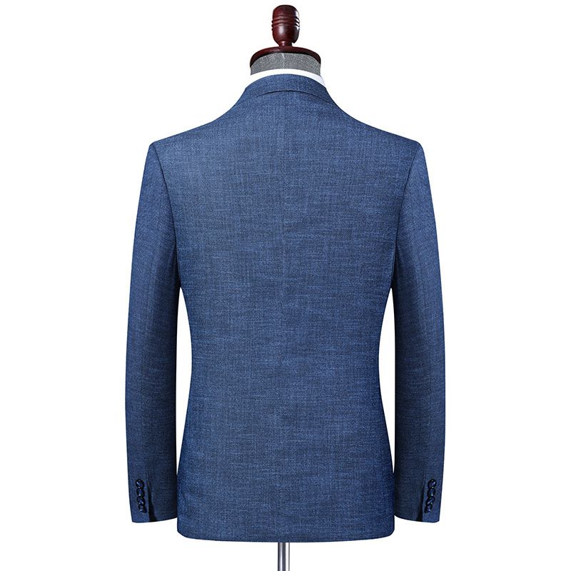 Ανδρικό Blazer Sport Coat Slim Casual Με Δύο Κουμπιά - μπλε