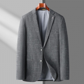 Ανδρικό Blazer Sport Coat Μεγάλο Μέγεθος Casual Με Δύο Κουμπιά Καρό